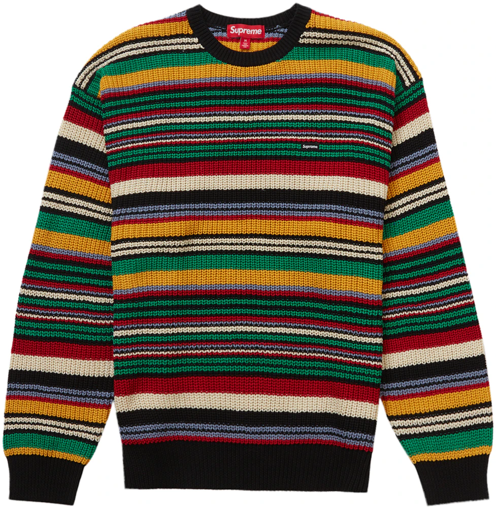 Supreme Small Box Ribbed Sweater Multicolor Men's - FW23 - US