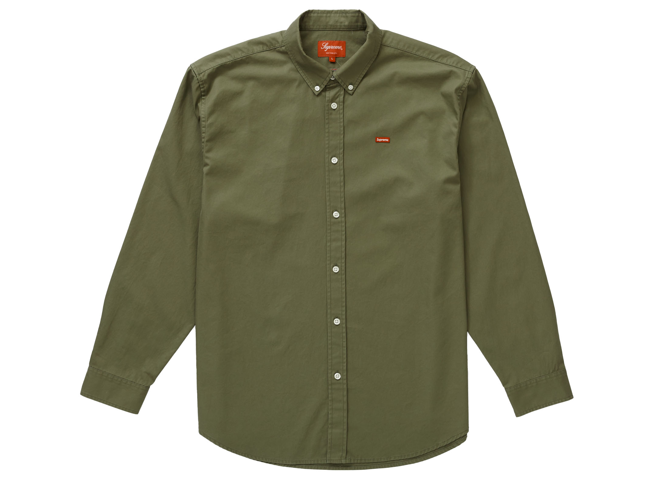 Supreme Small Box Shirt (FW22) Olive Men's - FW22 - US