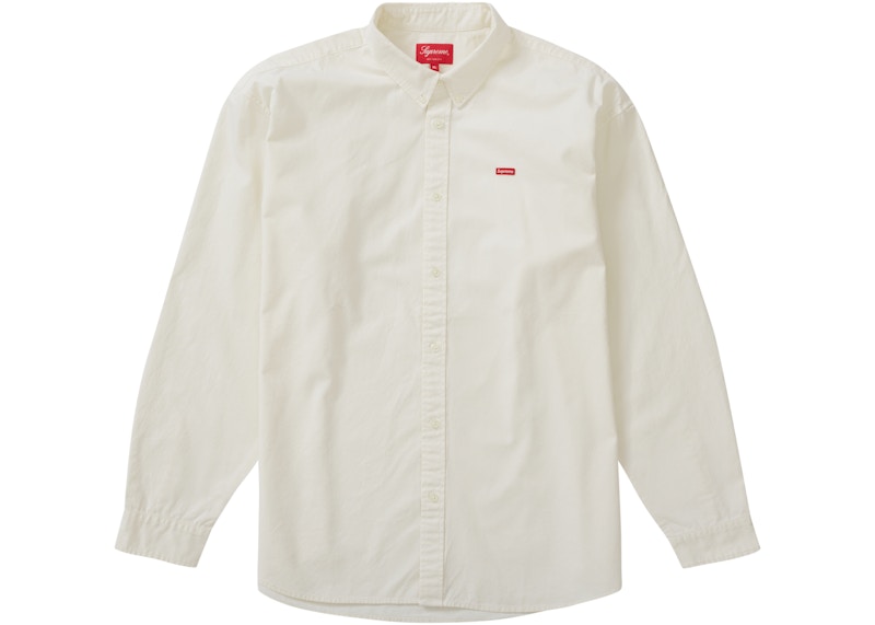 Size S - Supreme Small Box Logo Long Sleeve Shirt (SS22)(Lavender)