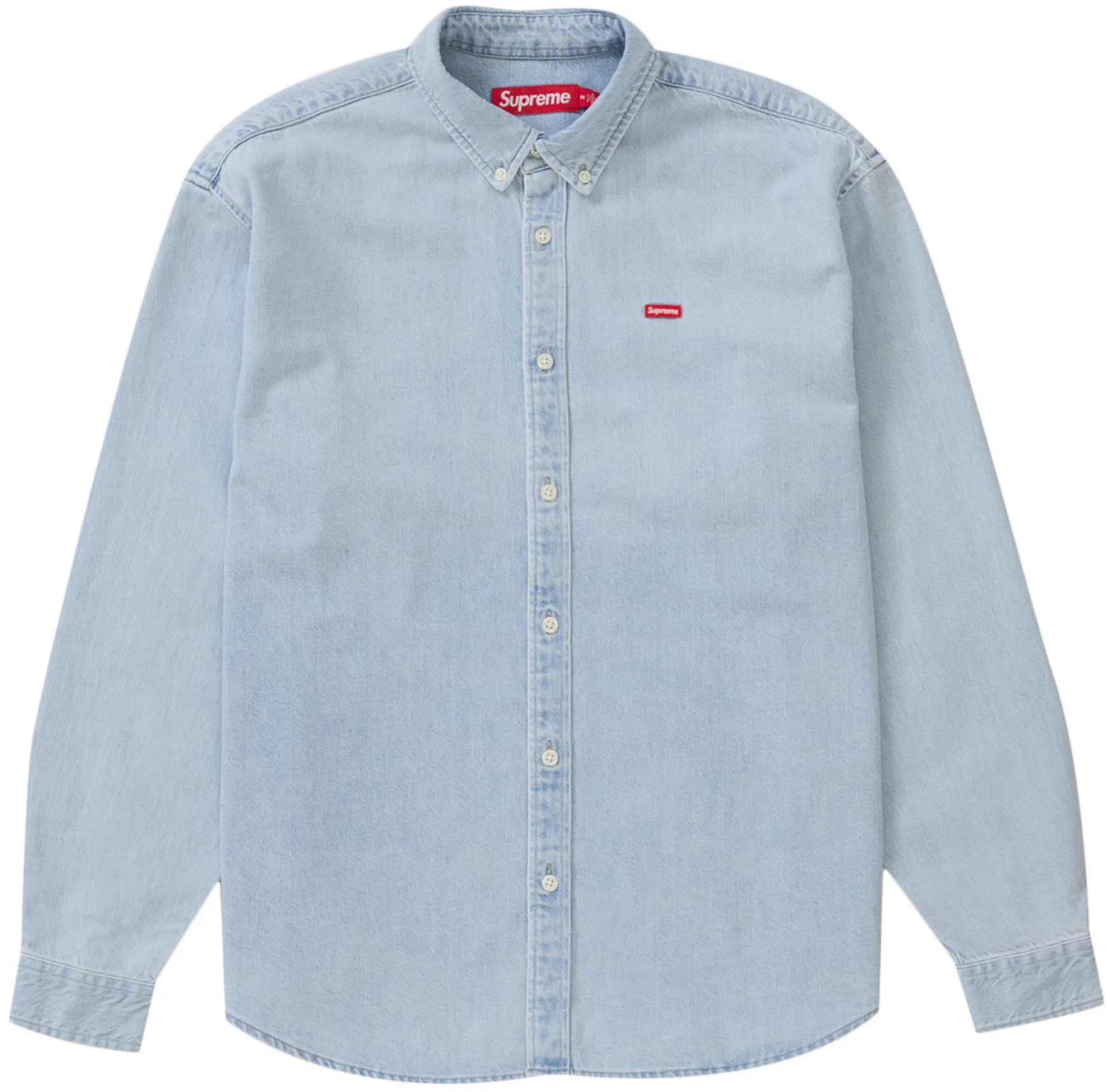 SUPREME Vintage Mens Short Sleeve Button Down Casual Shirt Size Md  bluecheck EUC