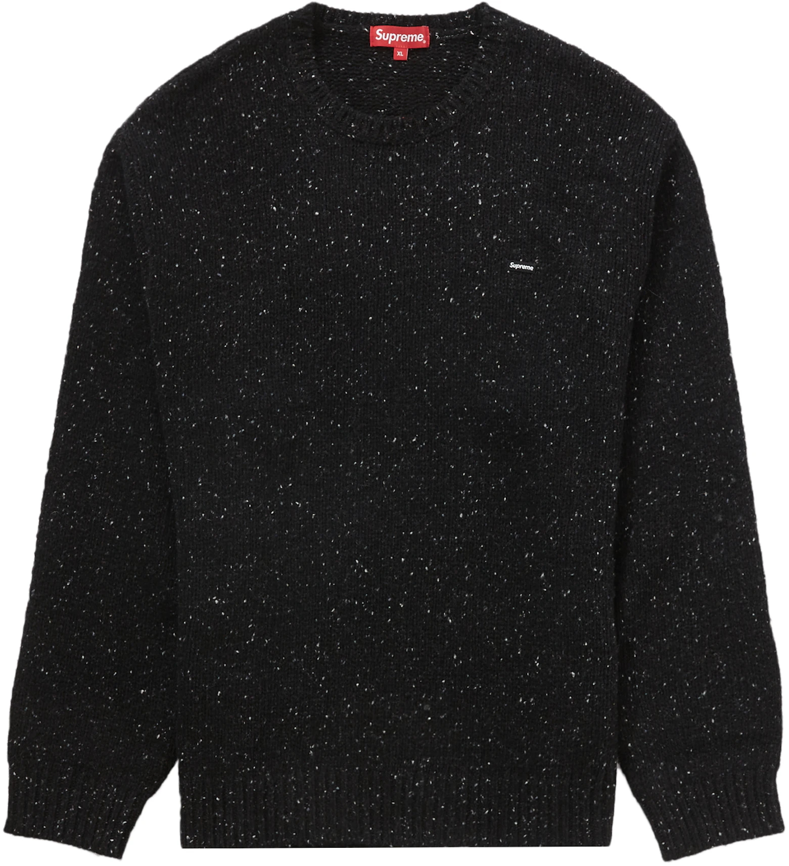 Supreme Small Box Speckle Sweater Black - FW22 - MX