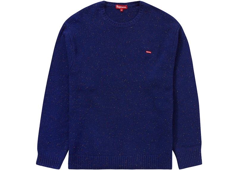 最終在庫限り Supreme Bouclé Small Box Sweater Navy | www.podernews ...