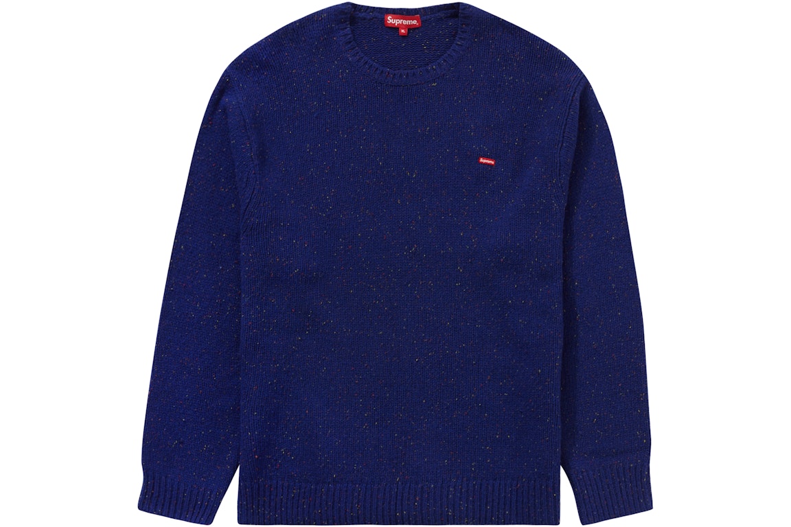 Pre-owned Supreme Small Box Speckle Sweater Royal