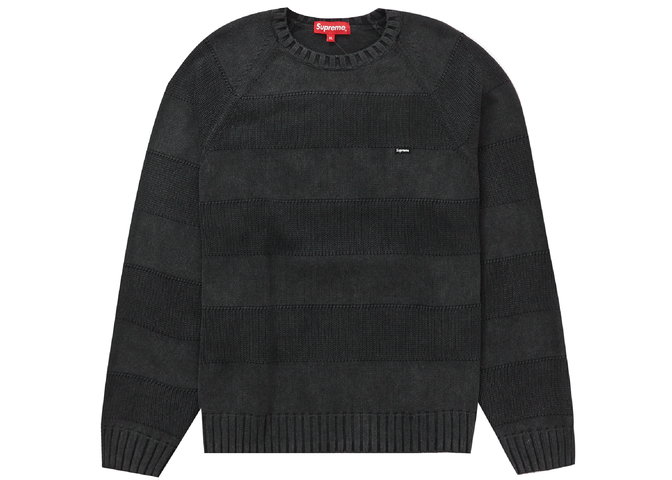 Supreme Small Box Stripe Sweater Black Men's - SS23 - US