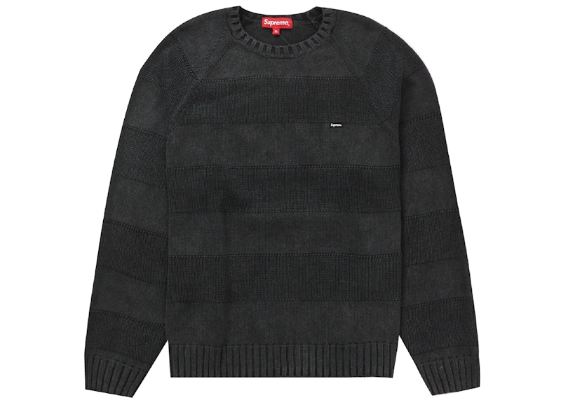 Supreme Small Box Stripe Sweater Black Men's - SS23 - US