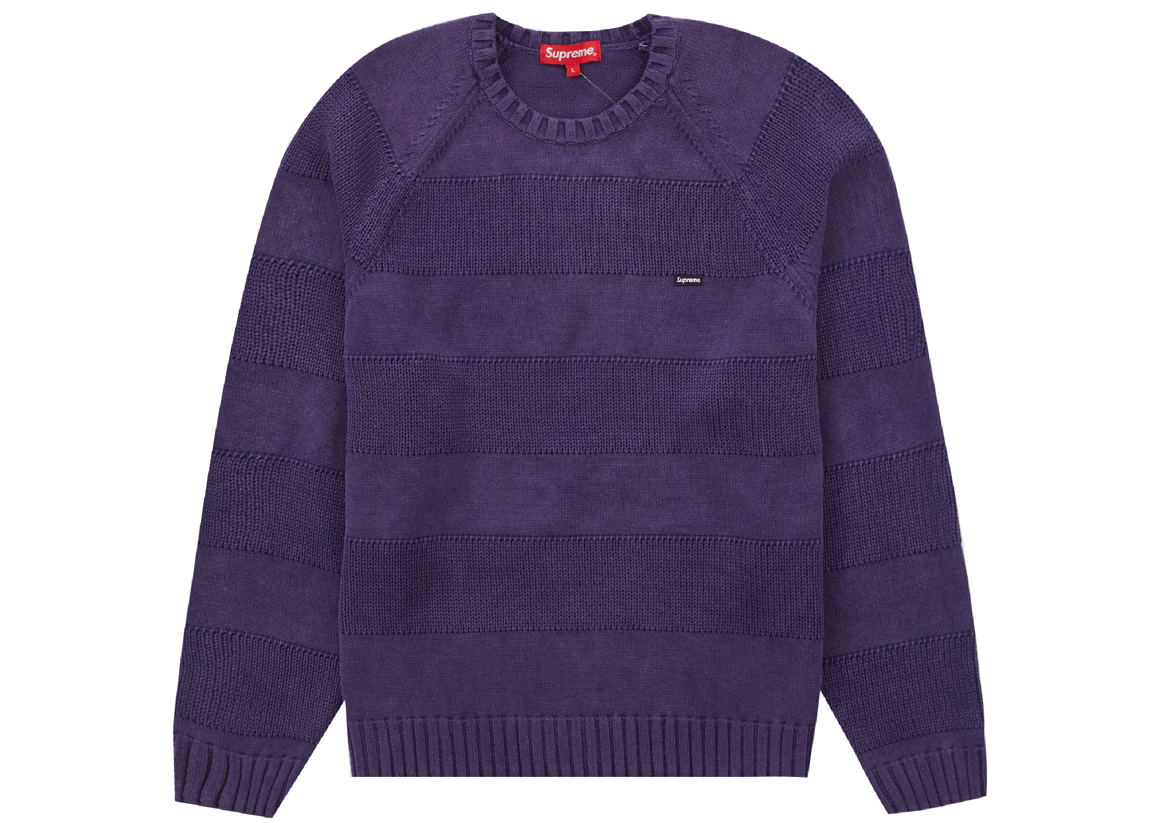 Supreme Small Box Stripe Sweater Purple - SS23 Men's - GB