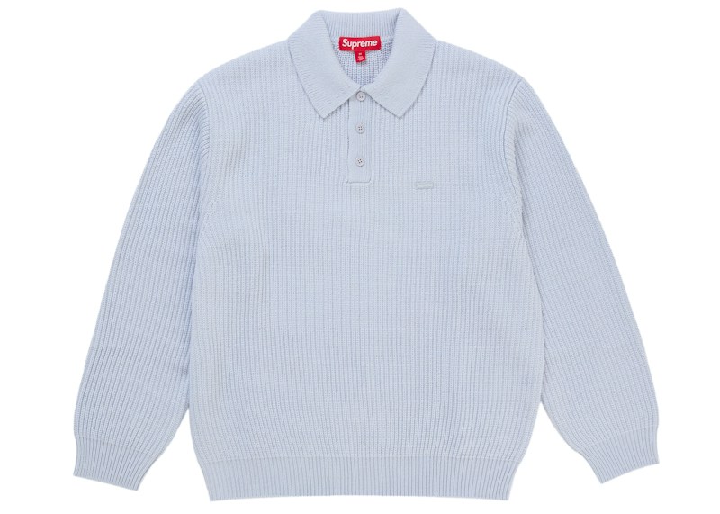 Supreme Small Box Sweater Polo Light Blue