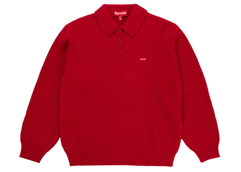 Supreme Small Box Sweater Polo Red