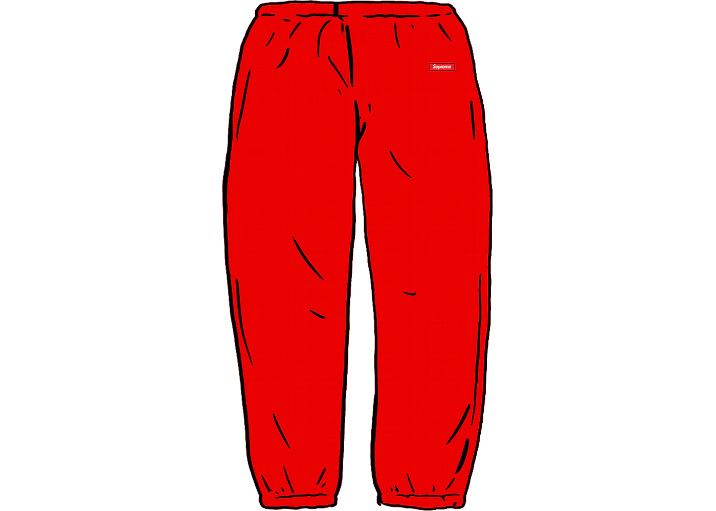 Supreme Small Box Sweatpant Red Men's - SS21 - US