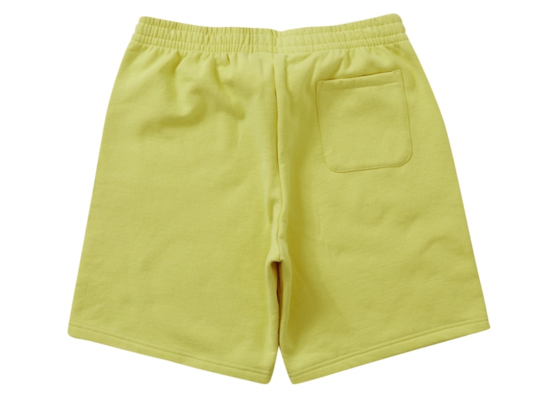 Supreme Small Box Sweatshort (FW23) Acid Yellow Men's - FW23 - US