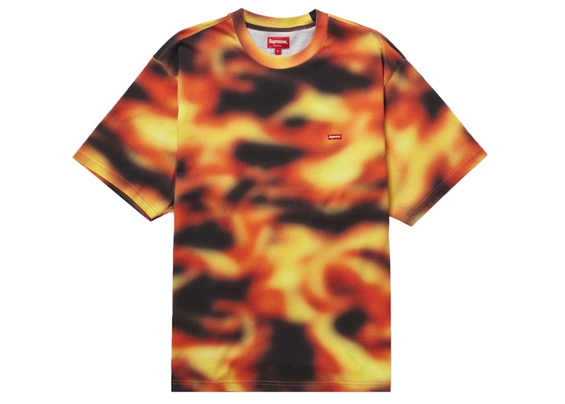 Black and store orange supreme shirt