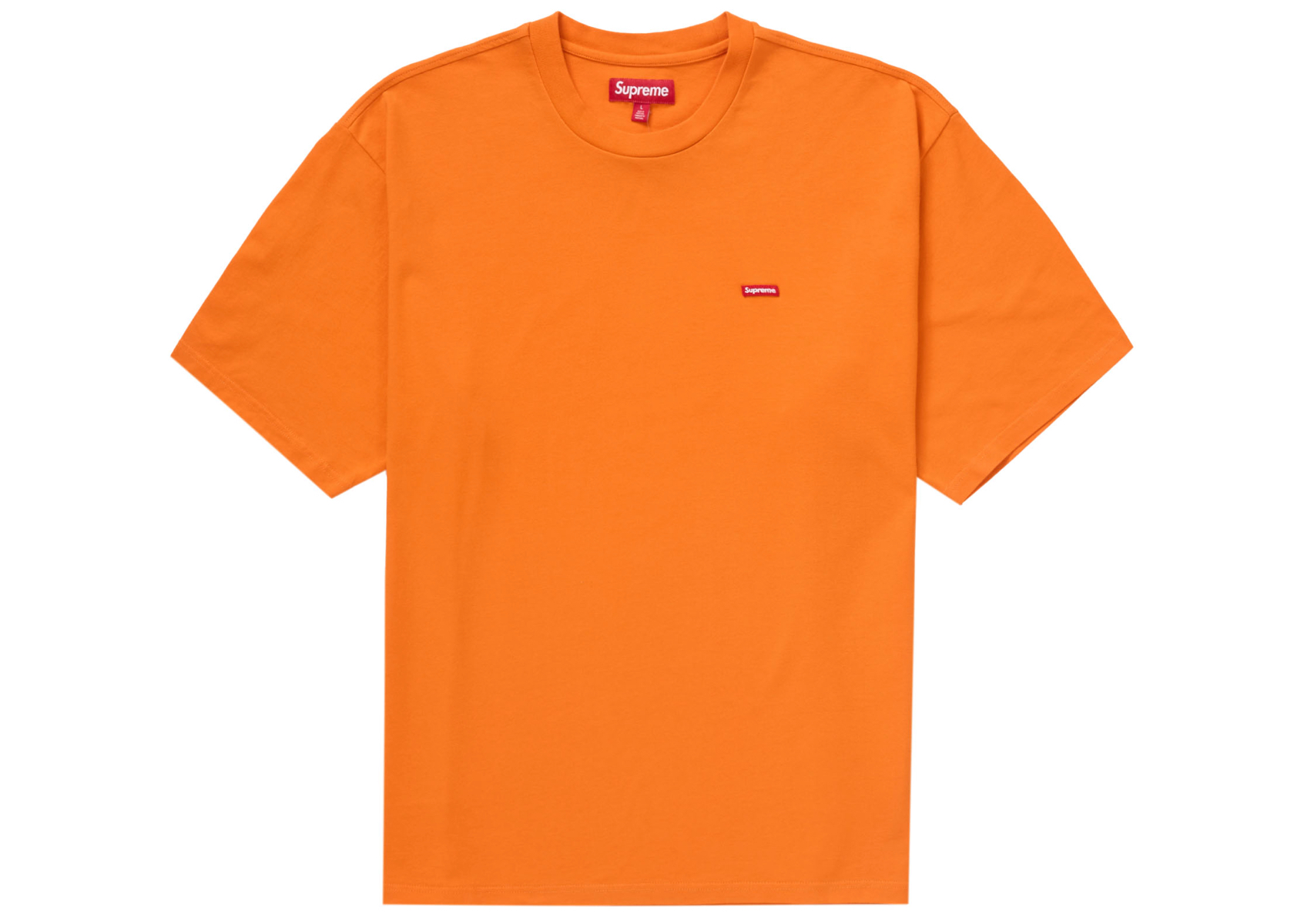 お得好評Supreme small box logo orange Tシャツ/カットソー(半袖/袖なし)