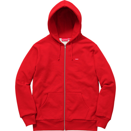 Supreme Small Box Thermal Zip Up Hoodie Red