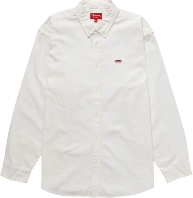 Supreme Small Box Twill Shirt White Men's - FW21 - US