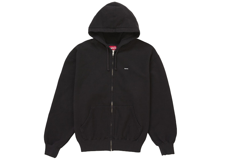 Supreme Small Box Zip Up Hooded Sweatshirt (FW25) Black Men's