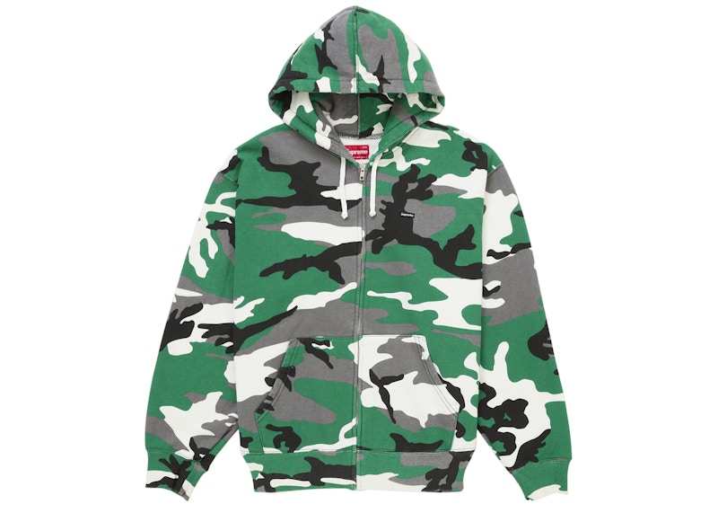 トップス supreme Small Box Zip Up Hooded Camo Supreme Small Box Zip Up Hooded Sweatshirt (FW25) Green Camo Men's
