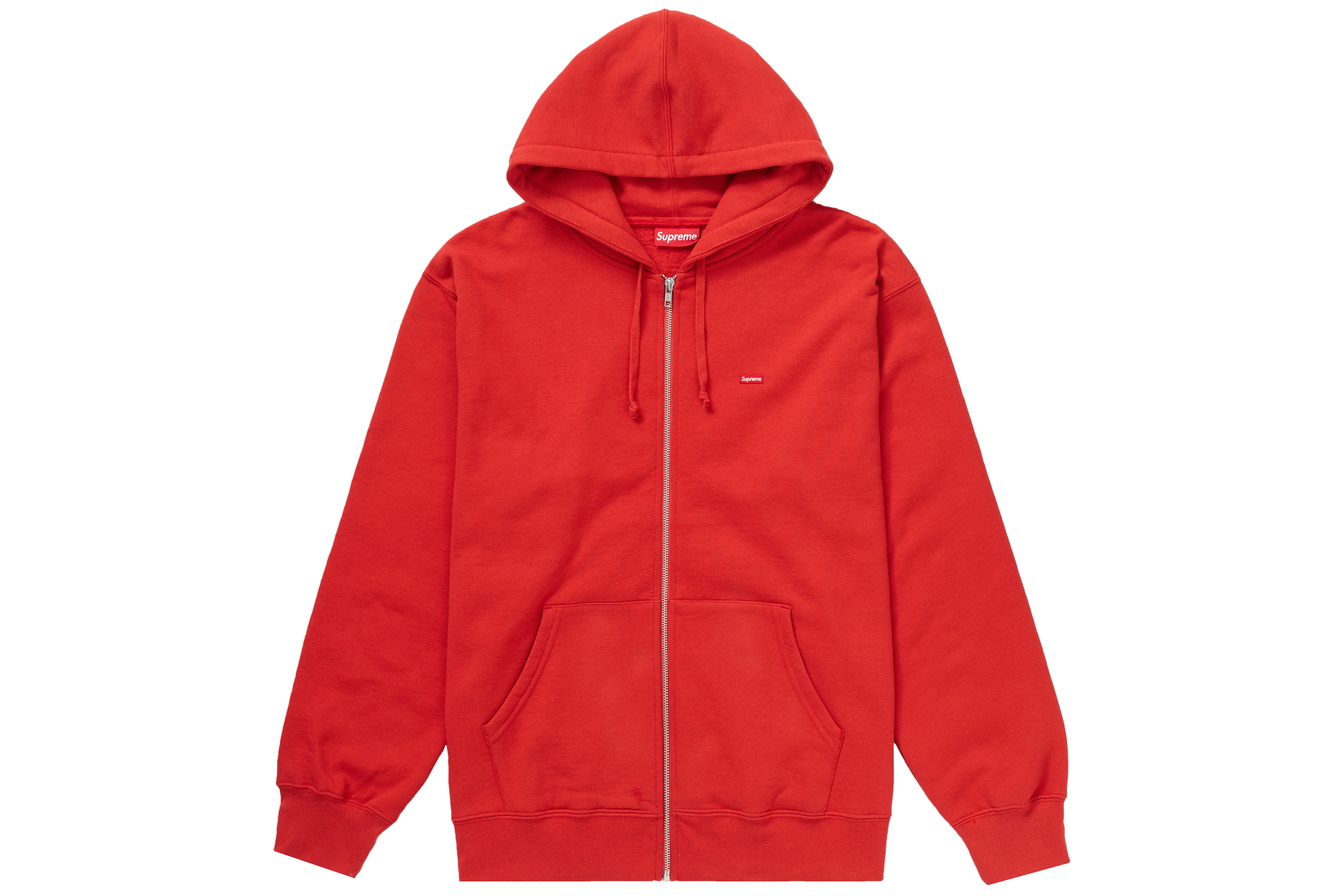 Supreme Small Box Zip Up Hooded Sweatshirt Burnt Red