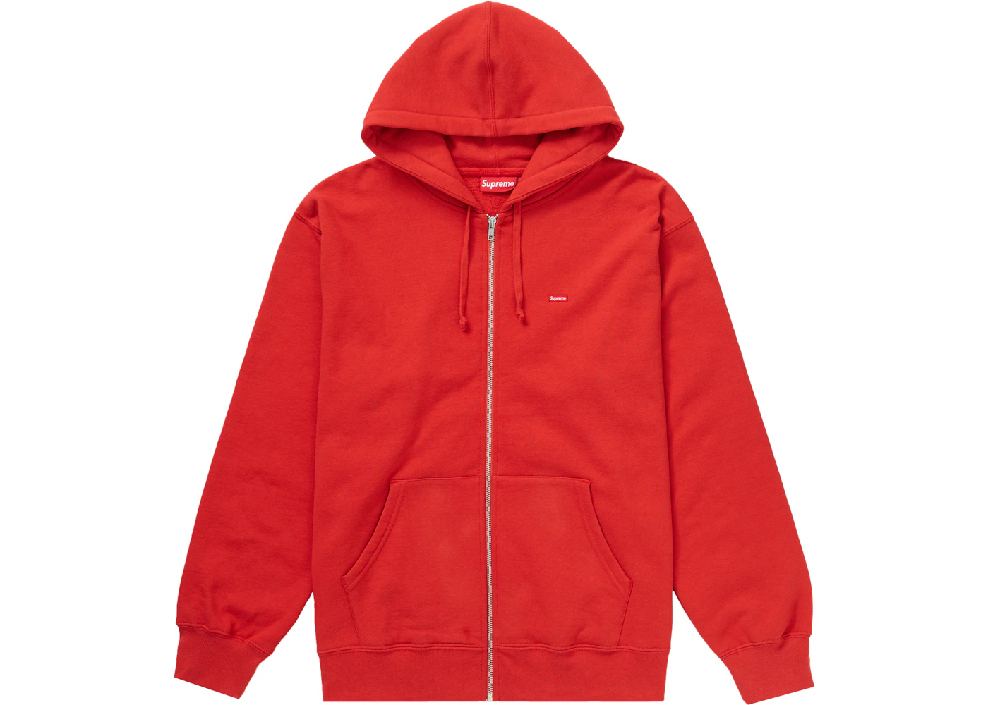 Supreme Small Box Zip Up Hooded Sweatshirt Burnt Red Men's - SS21 - US