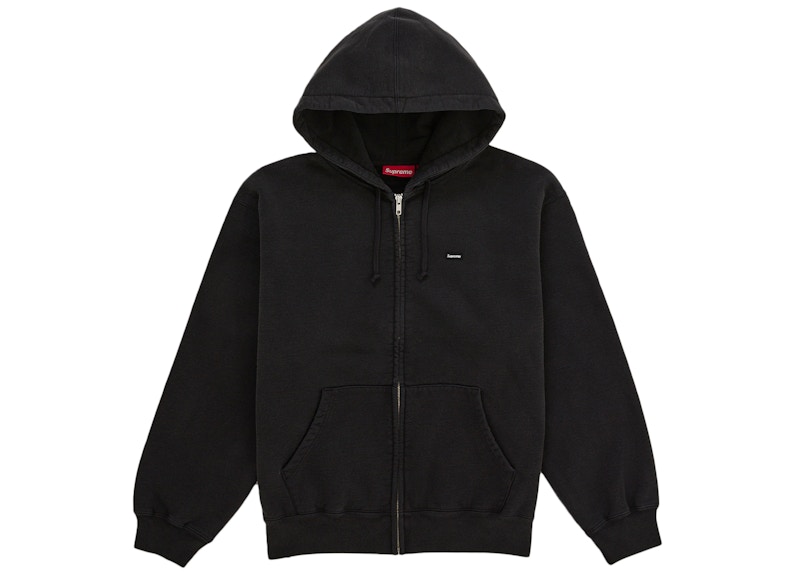 完売 Supreme Small Box Zip Up Hooded S Supreme Small Box Zip Up Sweatshirt (SS26) Black Men's - SS26 - US