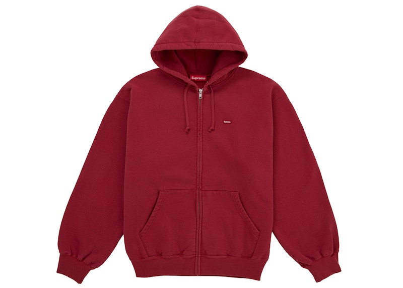トップス Supreme Small Box Zip Up Hooded Red S Supreme Small Box Zip Up Sweatshirt (SS26) Dark Red Men's - SS26 - US