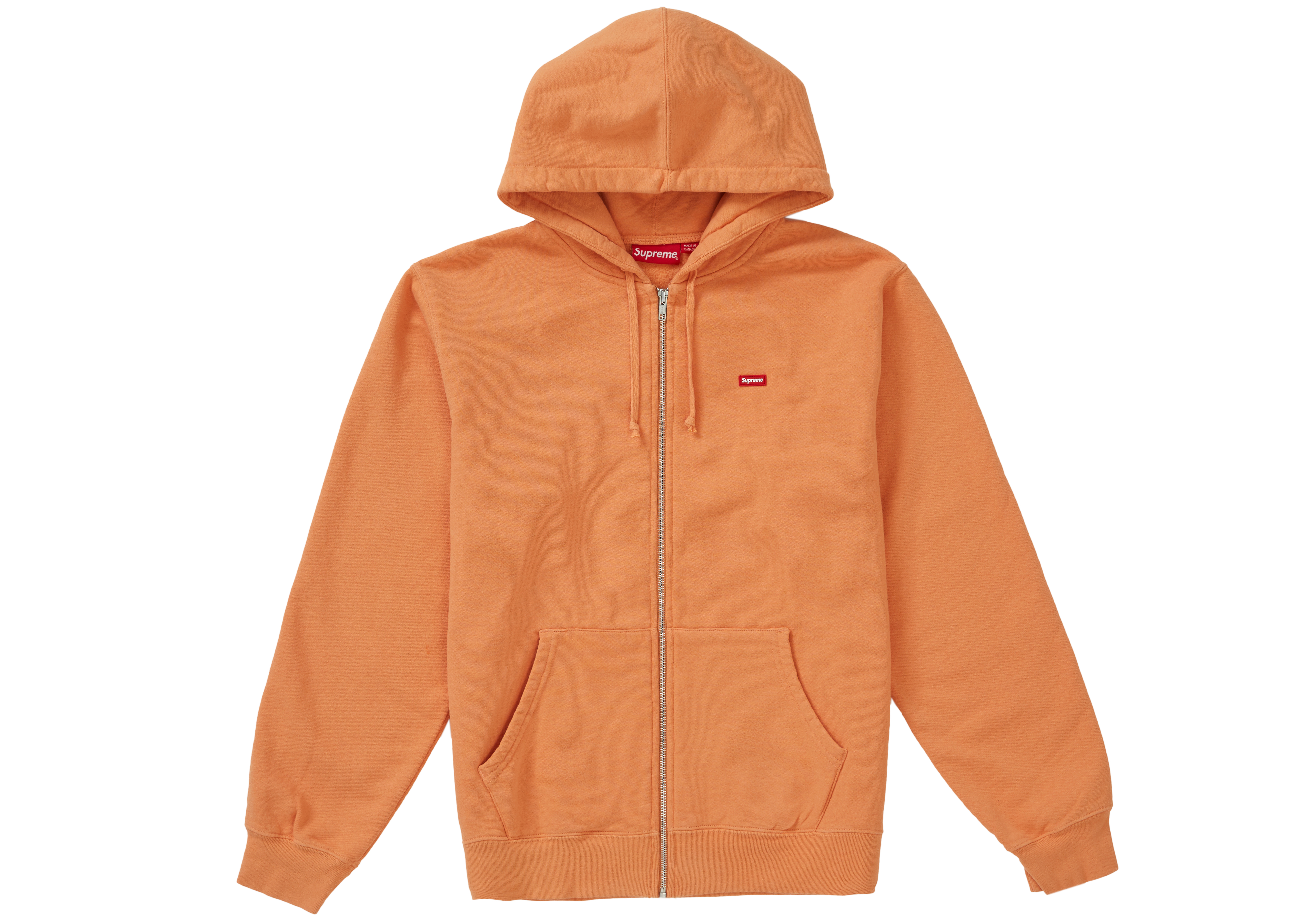 Supreme Small Box Zip Up Sweatshirt (SS19) Pale Orange