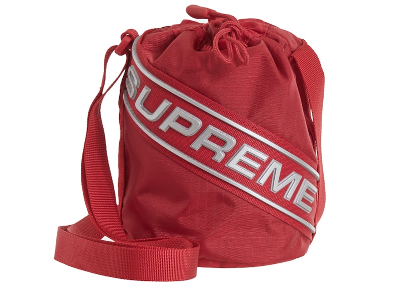 Supreme Small Cinch Pouch レッド se1143r男女兼用 - ショルダーバッグ