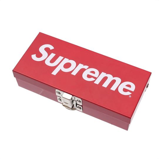 Supreme Small Metal Storage Box Red