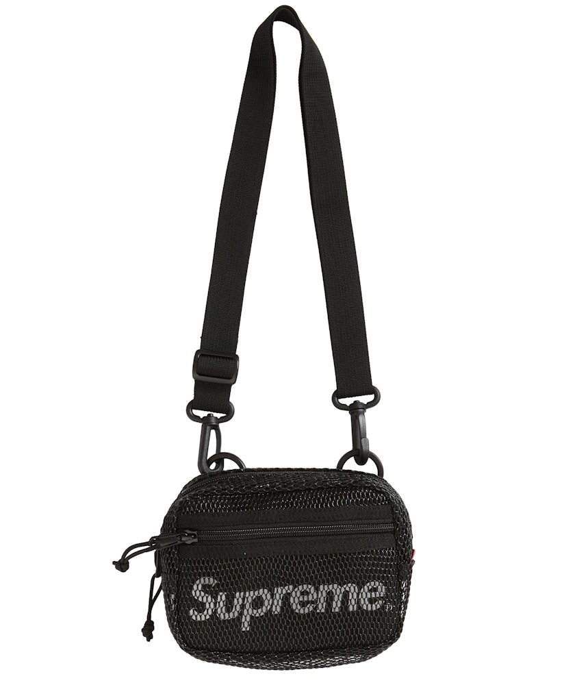 Supreme Black Shoulder Waist Bag SS20 Bape Box logo Stussy