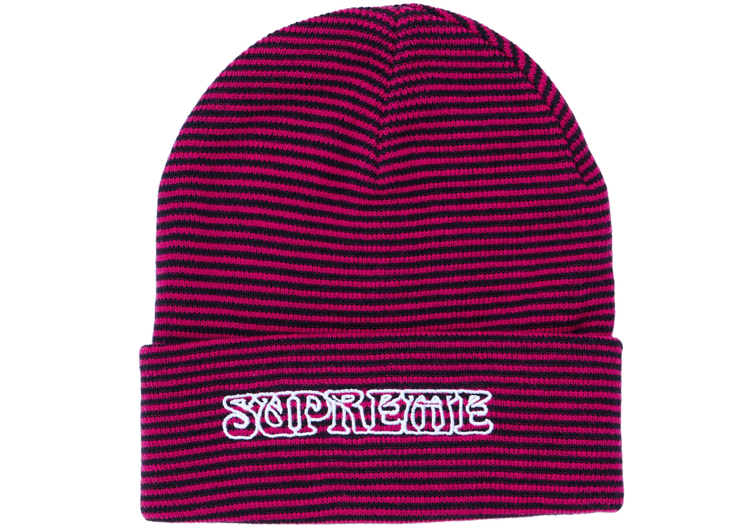 supreme pink beanie