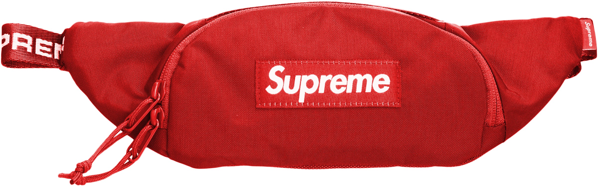 Supreme Waist Bag Fanny Pack Red Adjustable Multi Pocket Zip New without  Tag