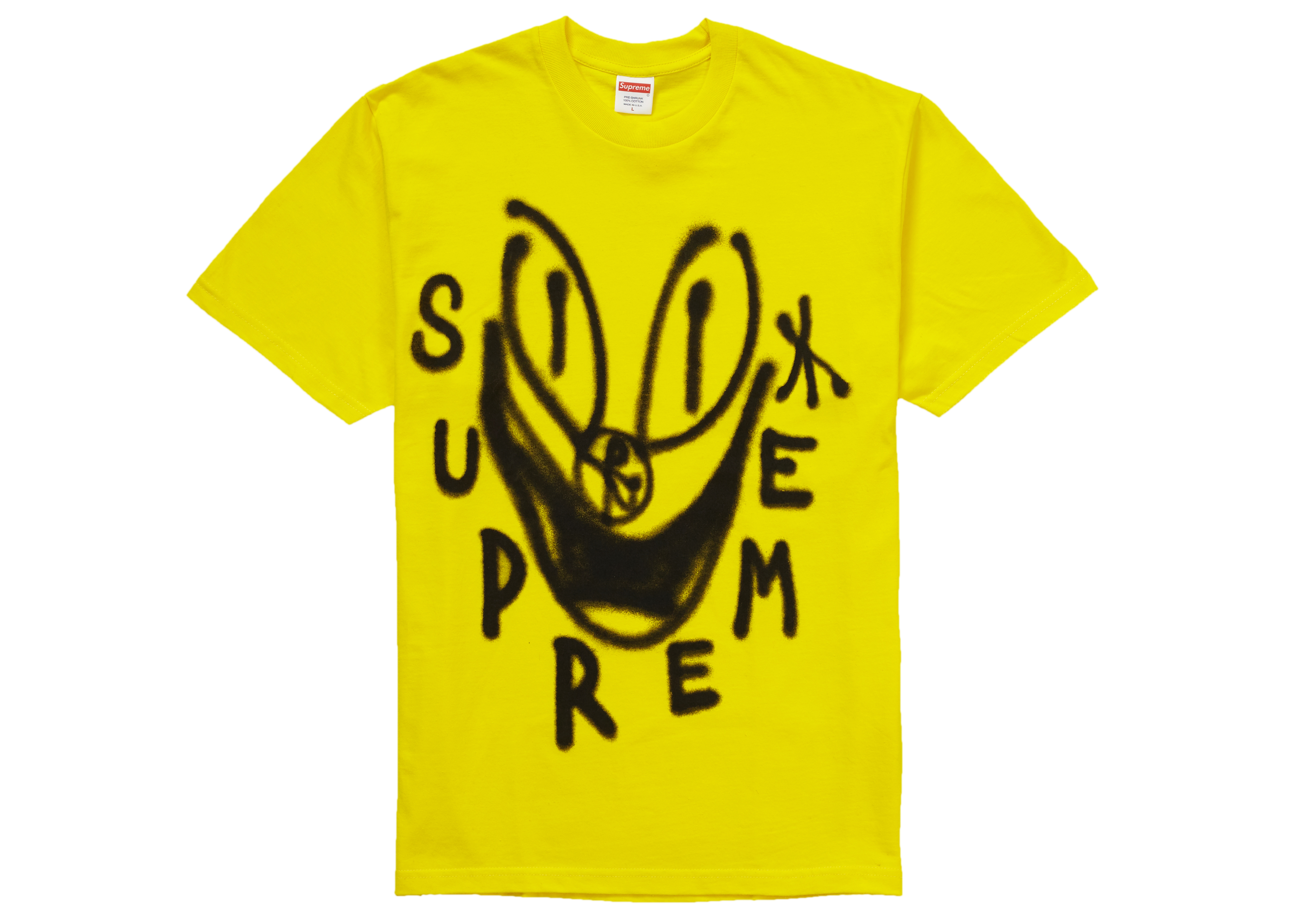 Supreme Smile Tee Yellow Men's - FW18 - US