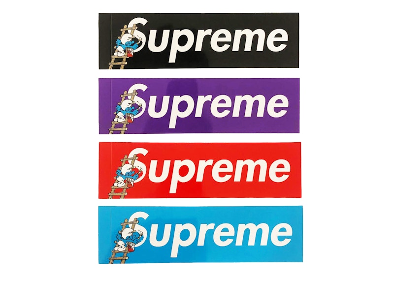 Supreme Smurfs Box Logo Sticker Set - FW21 - US