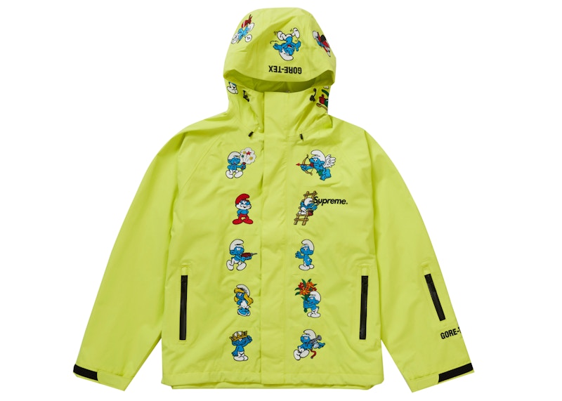 Supreme Smurfs GORE-TEX Shell Jacket Bright Yellow Men's 