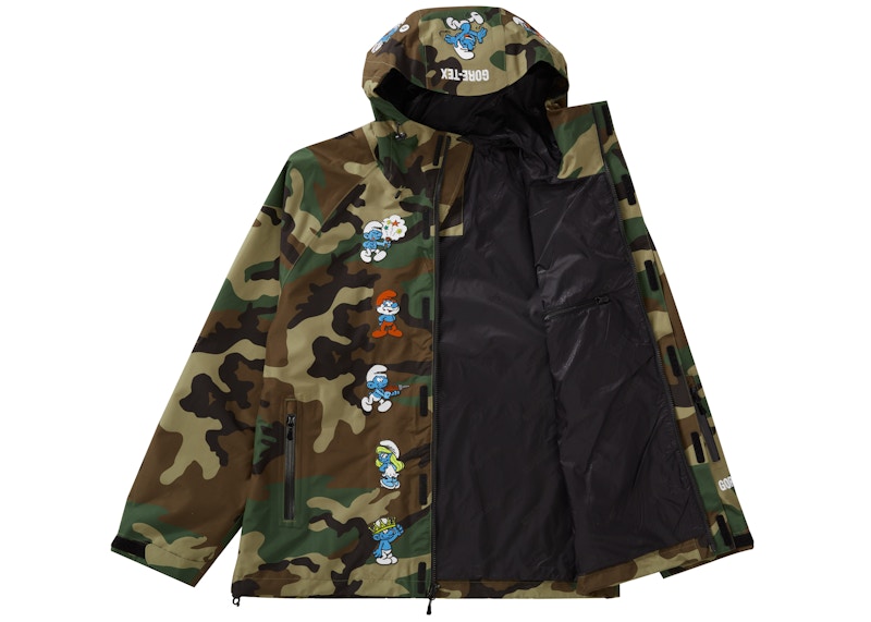 Supreme Smurfs GORE-TEX Shell Jacket Woodland Camo Men's - FW20 - GB