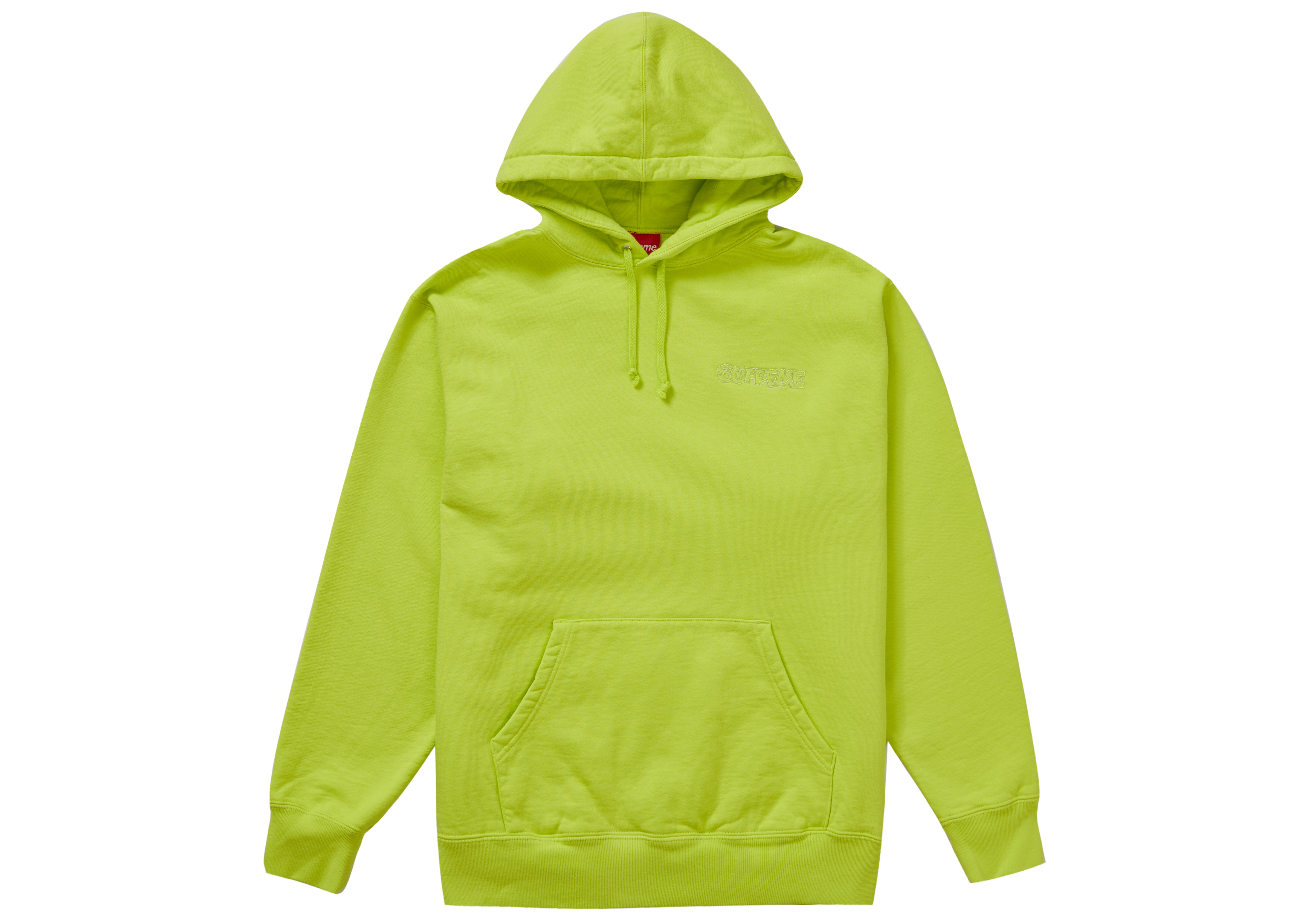 Supreme Smurfs Hooded Sweatshirt Acid Green
