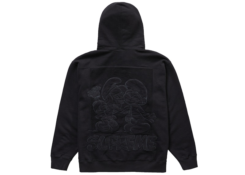 シュプリームSupreme  Smurfs Hooded Sweatshirt Black