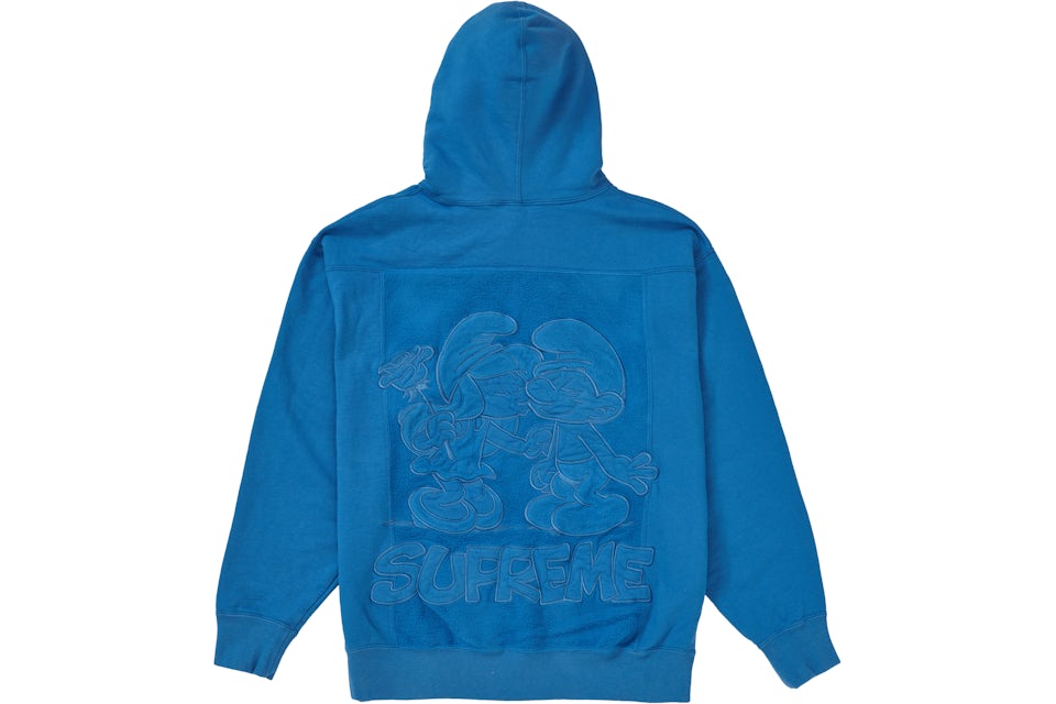 light blue supreme hoodie