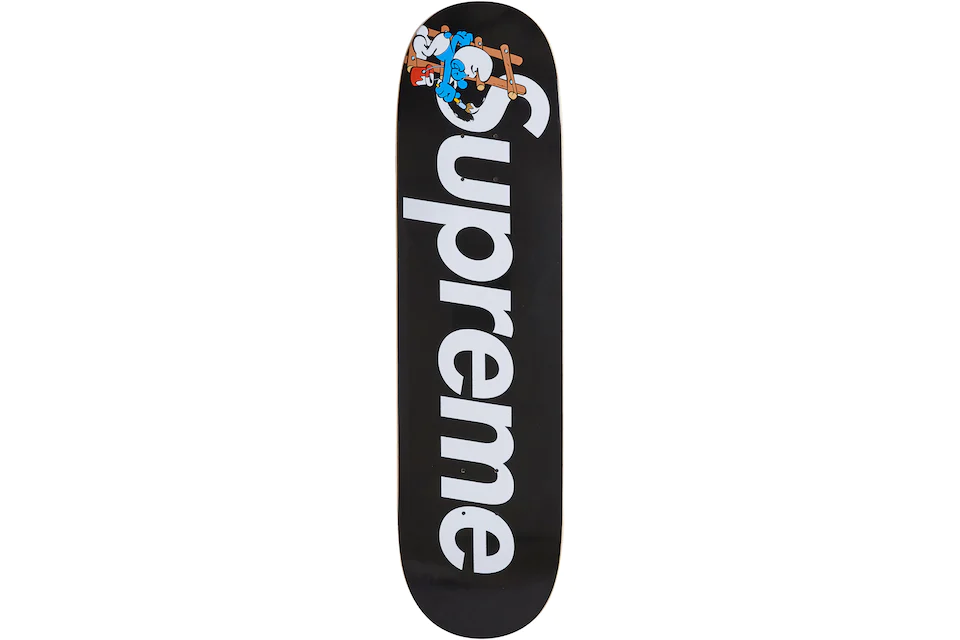 Supreme Smurfs Skateboard nero