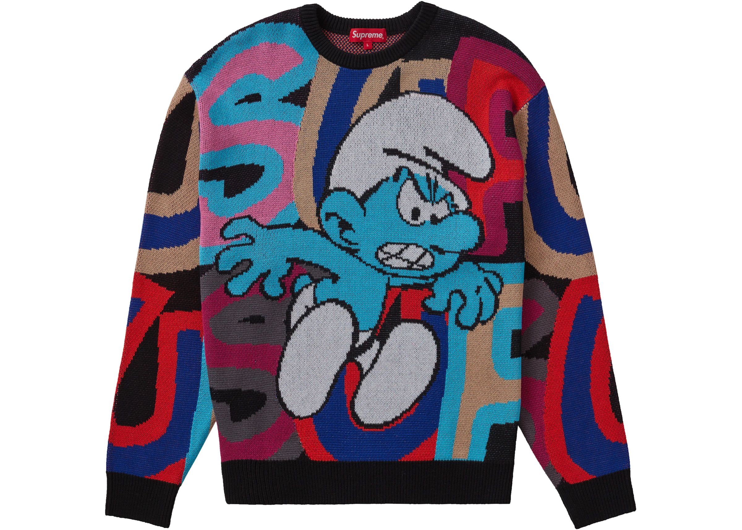 Supreme Smurfs Sweater Black | lupon.gov.ph