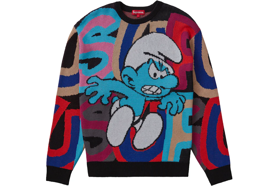 Supreme Smurfs Sweater Black