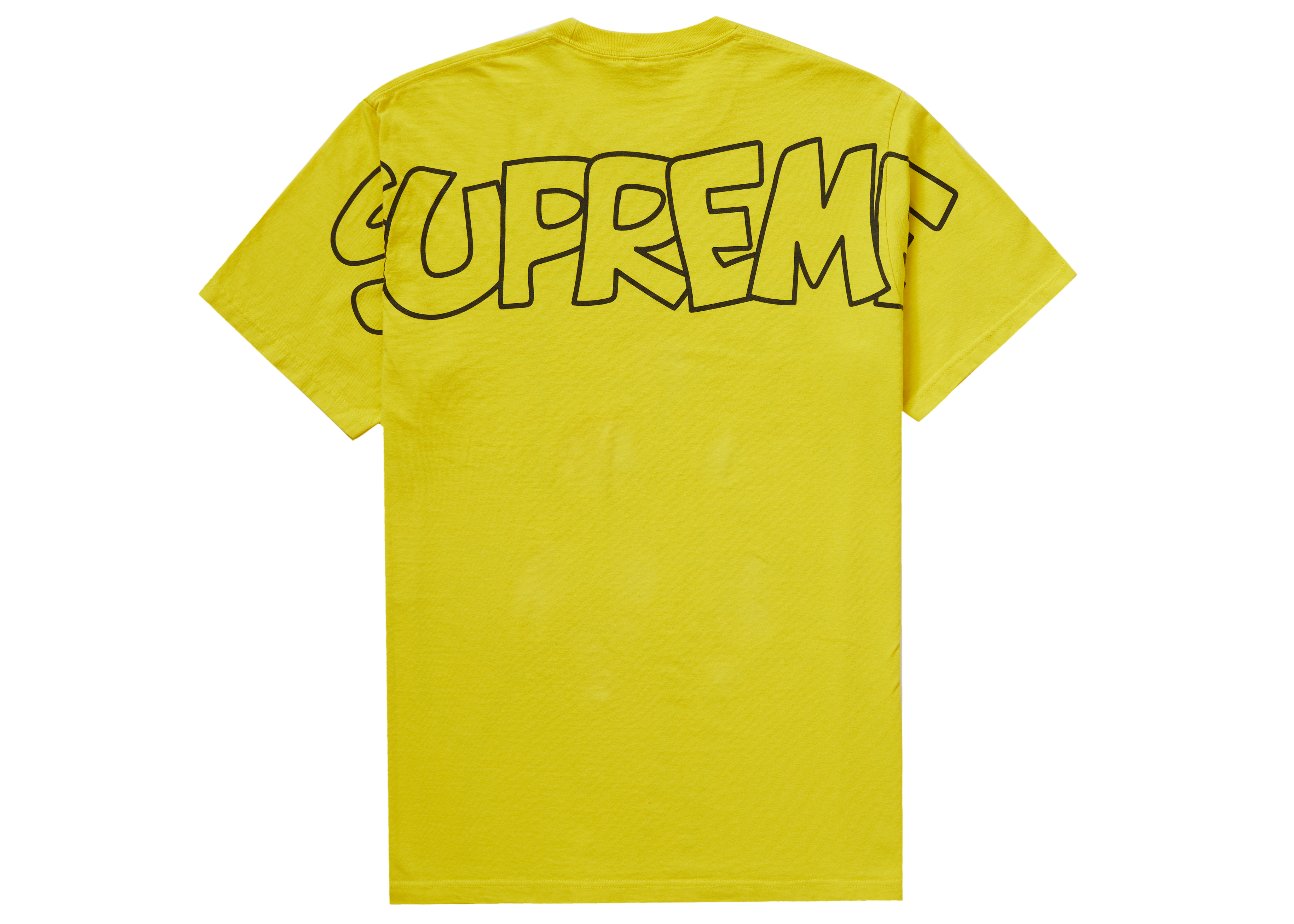 Supreme Smurfs Tee Yellow Men's - FW20 - US