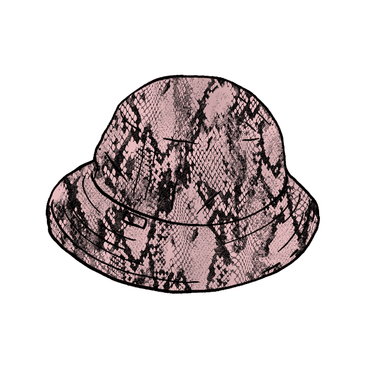 supreme snakeskin corduroy bell hat