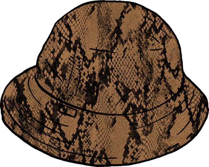 Supreme Snakeskin Corduroy Bell Hat-