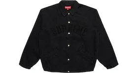 Supreme Snap Front Twill Jacket Black