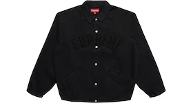 Supreme Snap Front Twill Jacket Black
