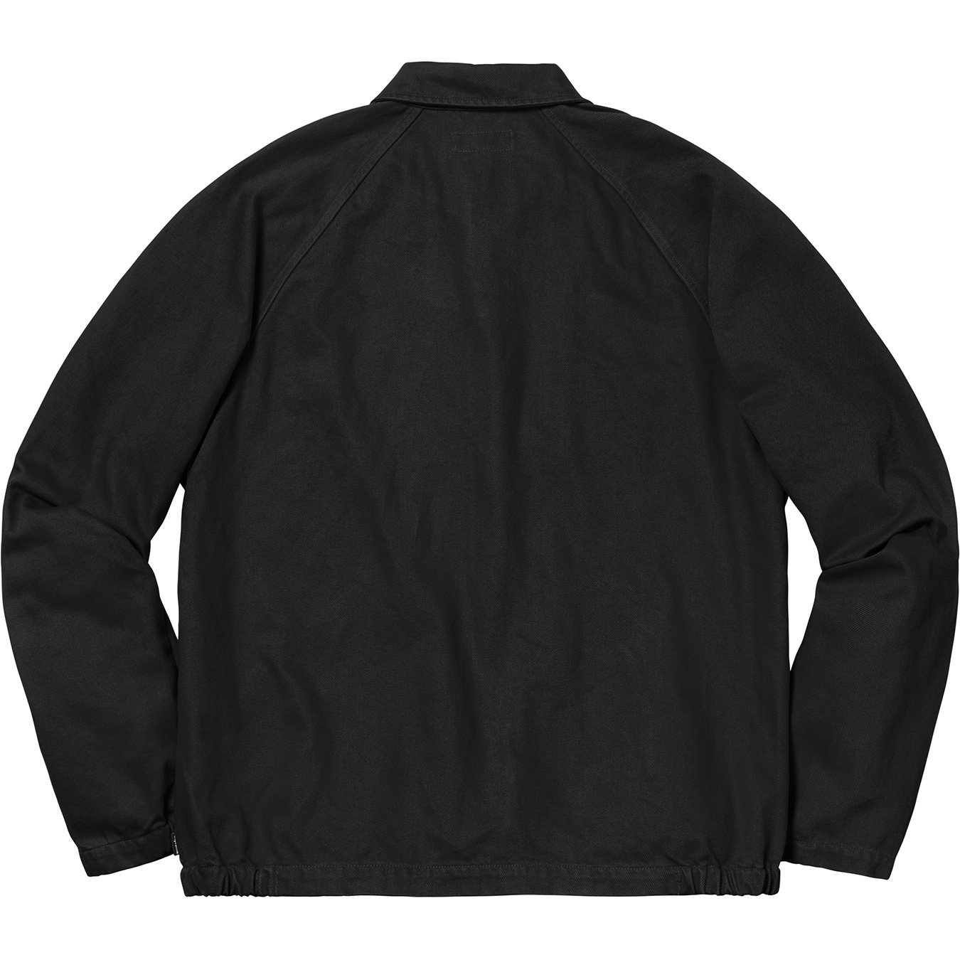 Supreme Snap Front Twill Jacket Black Men's - FW18 - US