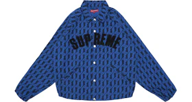 Supreme Snap Front Twill Jacket Blue