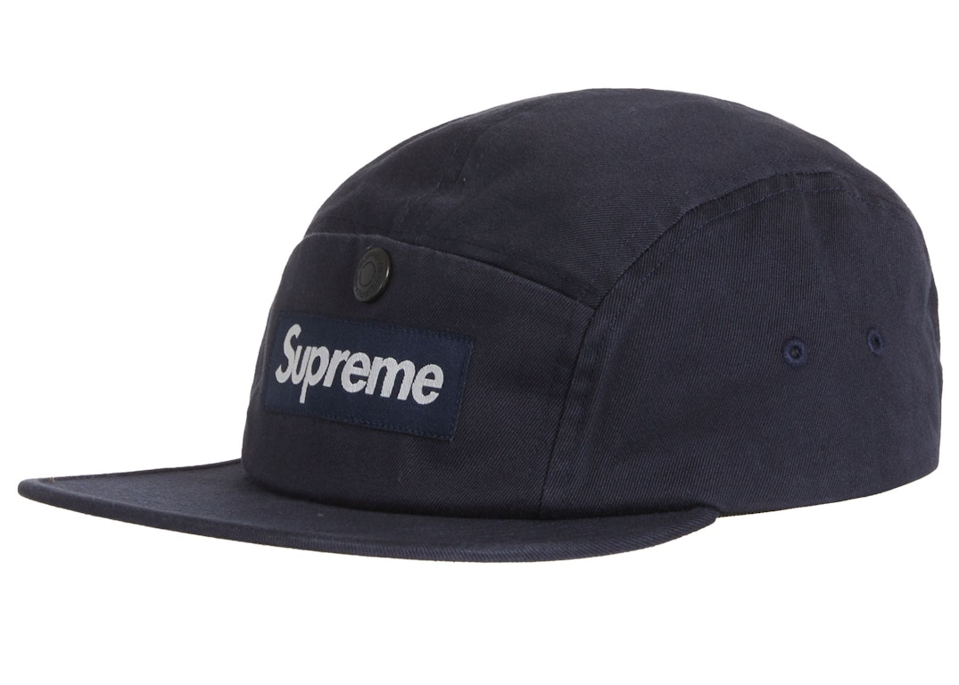 Pre-owned Supreme Snap Pocket Camp Cap (fw23) Navy