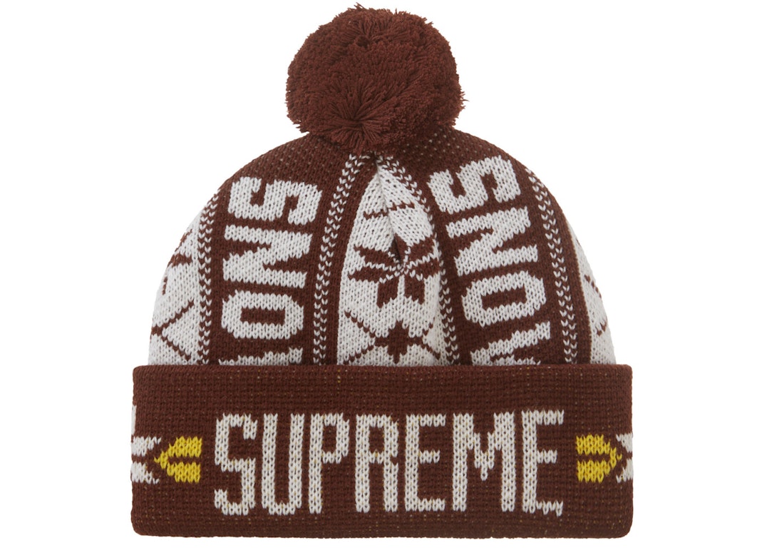 Pre-owned Supreme Snow Beanie Brown
