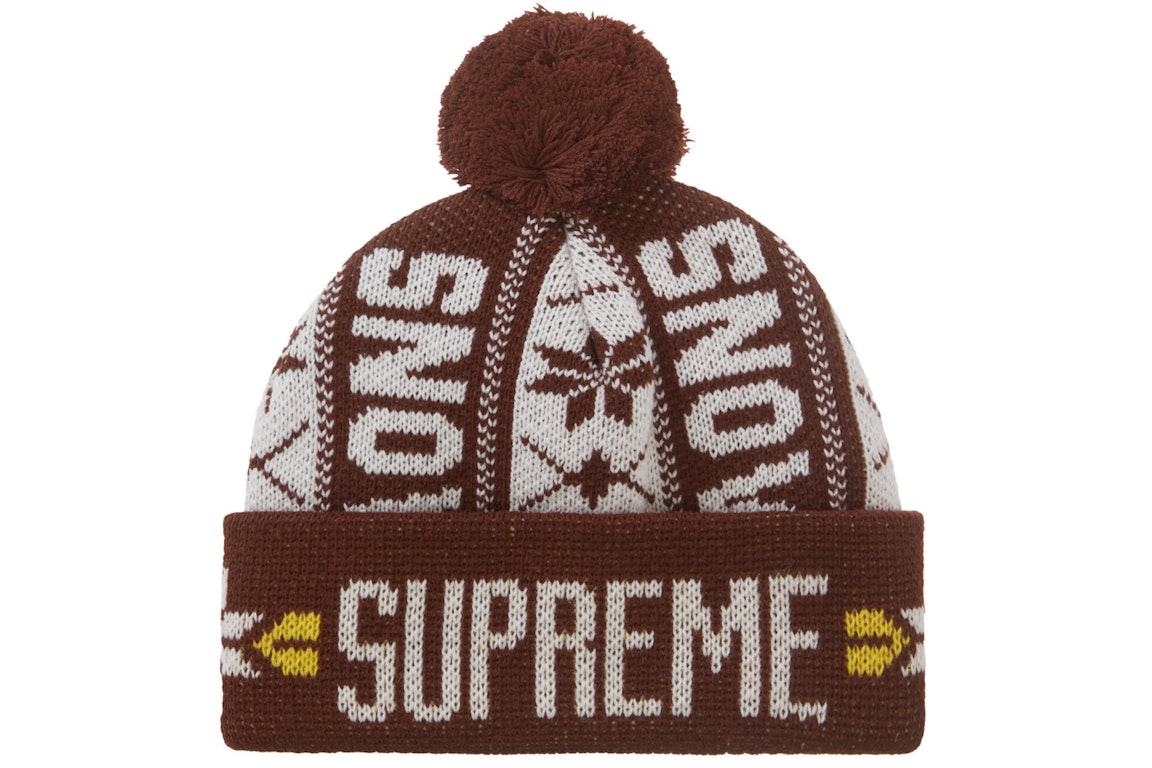 Pre-owned Supreme Snow Beanie Brown